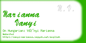 marianna vanyi business card